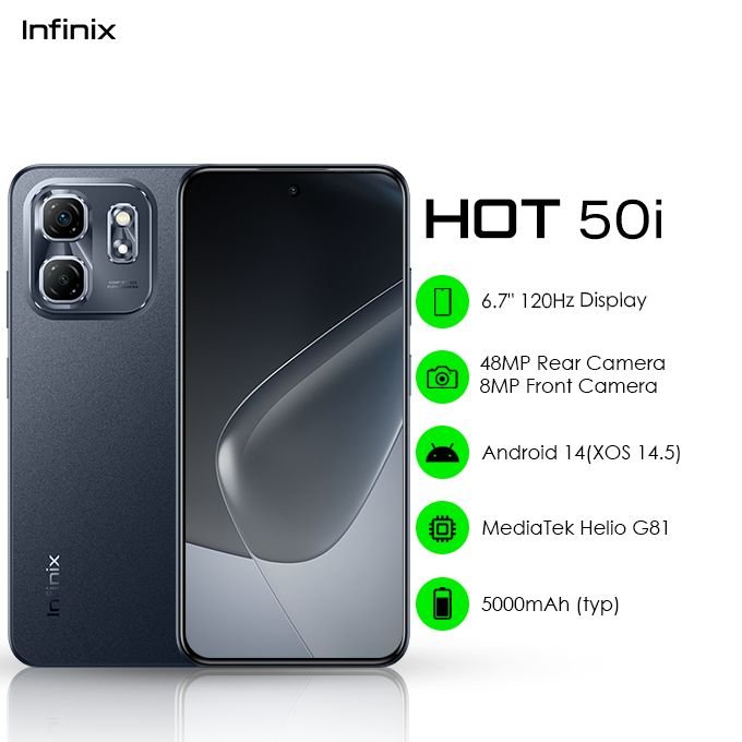 Infinix Hot 50i 8GB(4+4)+256GB